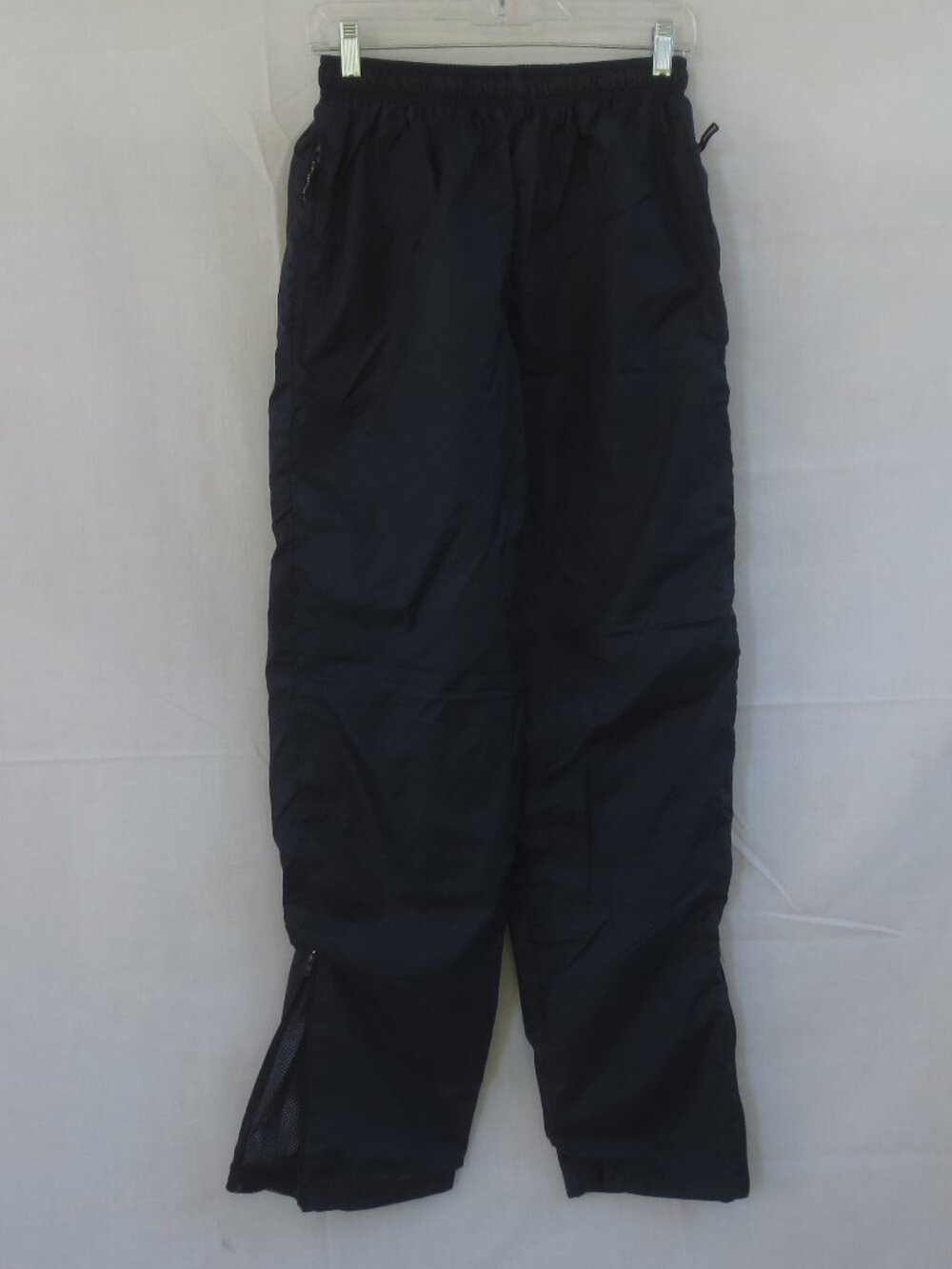 Athletic Works Track Pants Navy Blue Pull On Fleece Lined Workout Joggers Size S